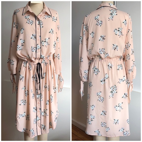 Lauren Ralph Lauren Dresses & Skirts - Lauren Ralph Lauren pink floral shirt dress
